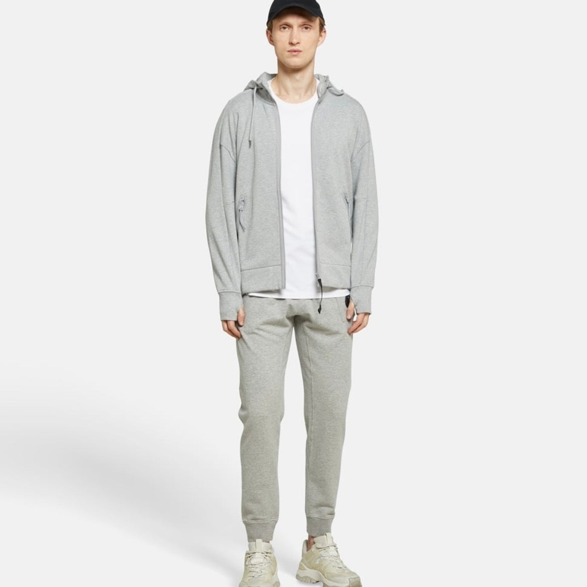 Pantalon Jogging CP Company — Gris Chiné Clair
