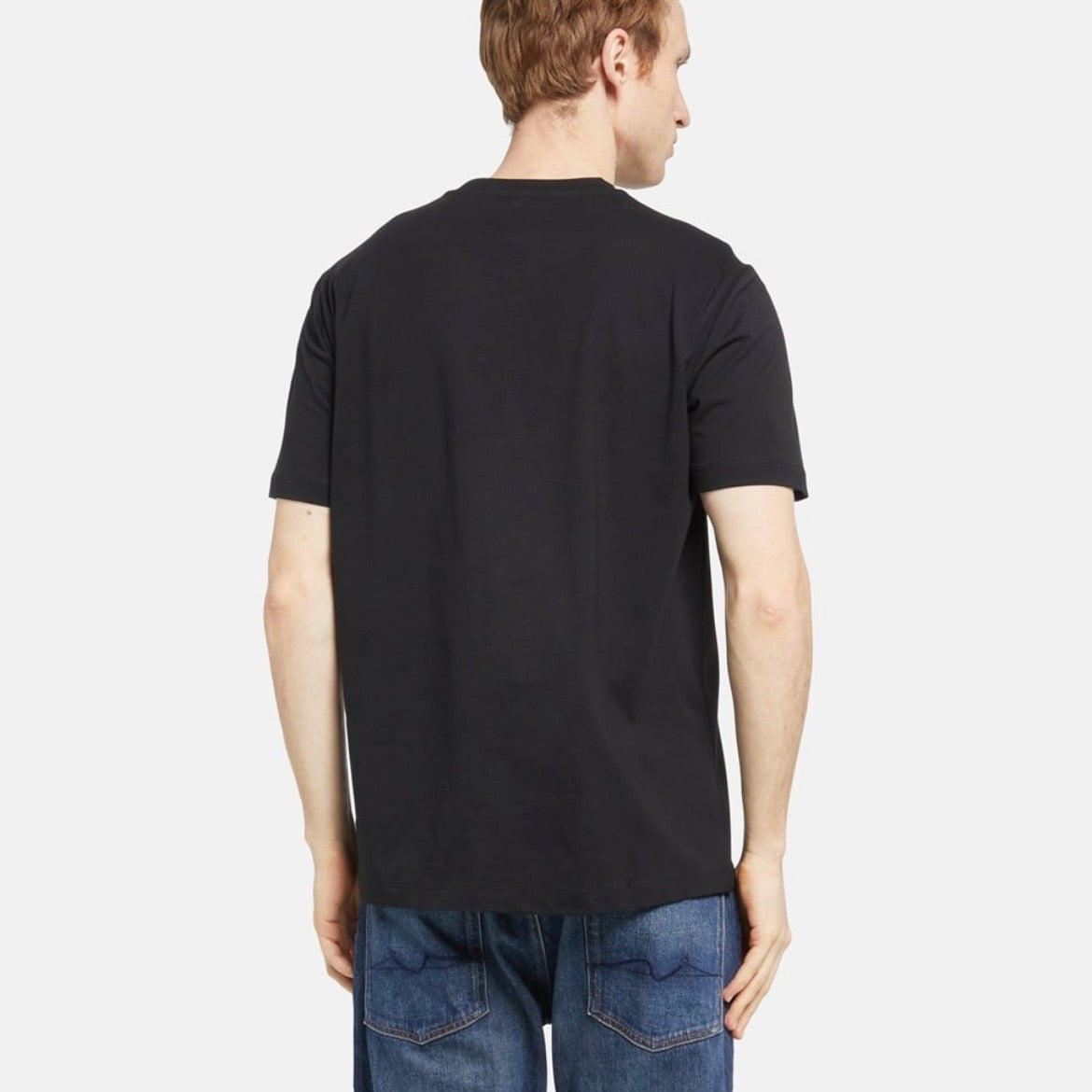 T-shirt Paul & Shark — Noir Logo Vague