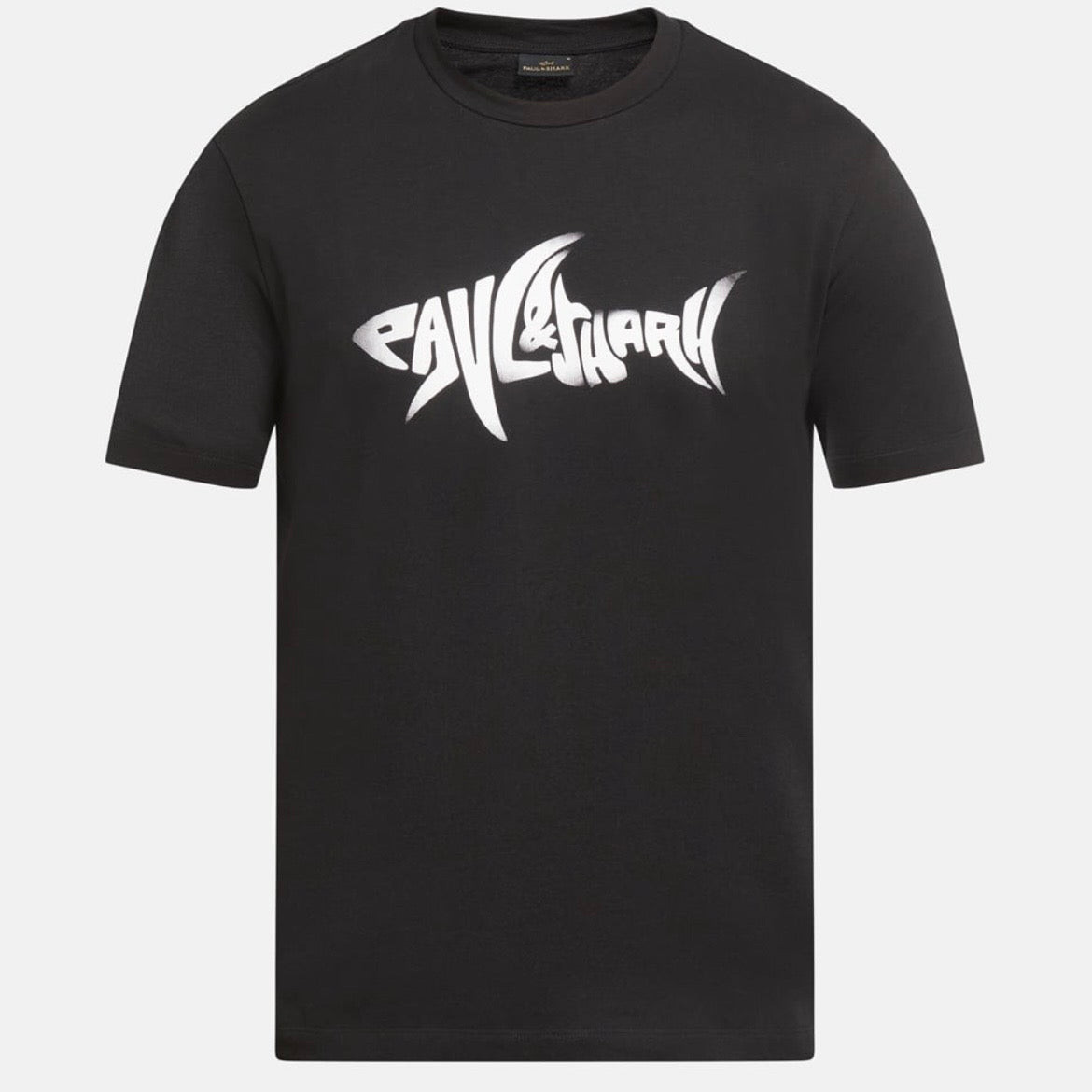 T-shirt Paul & Shark — Noir Logo Requin