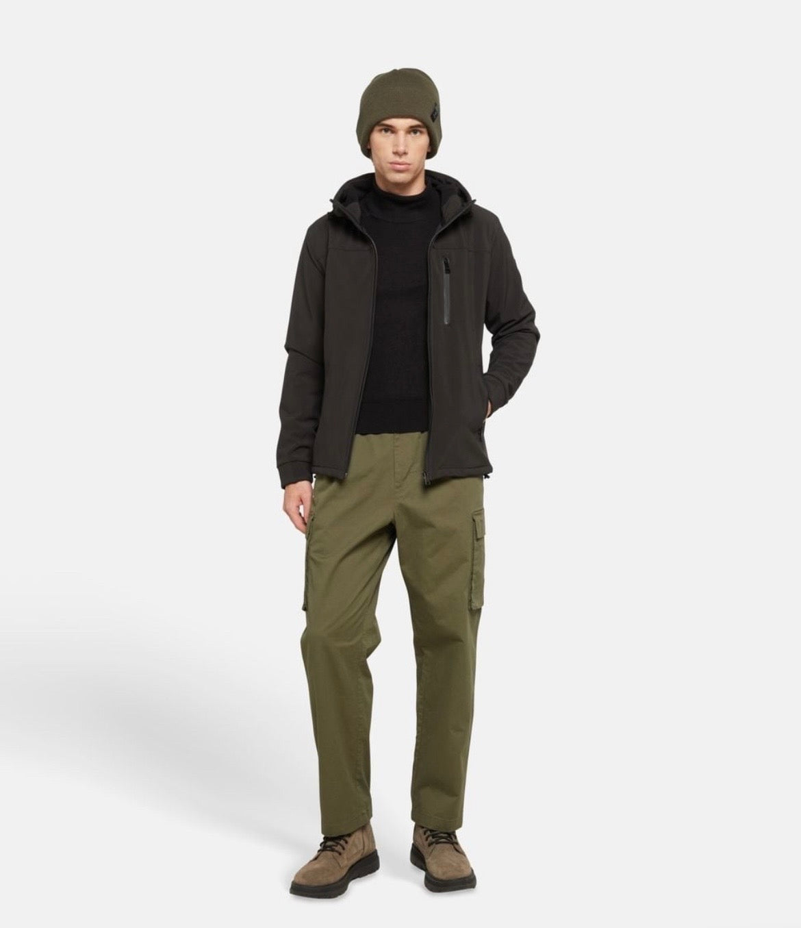 Veste Softshell à Capuche Paul & Shark — Noire