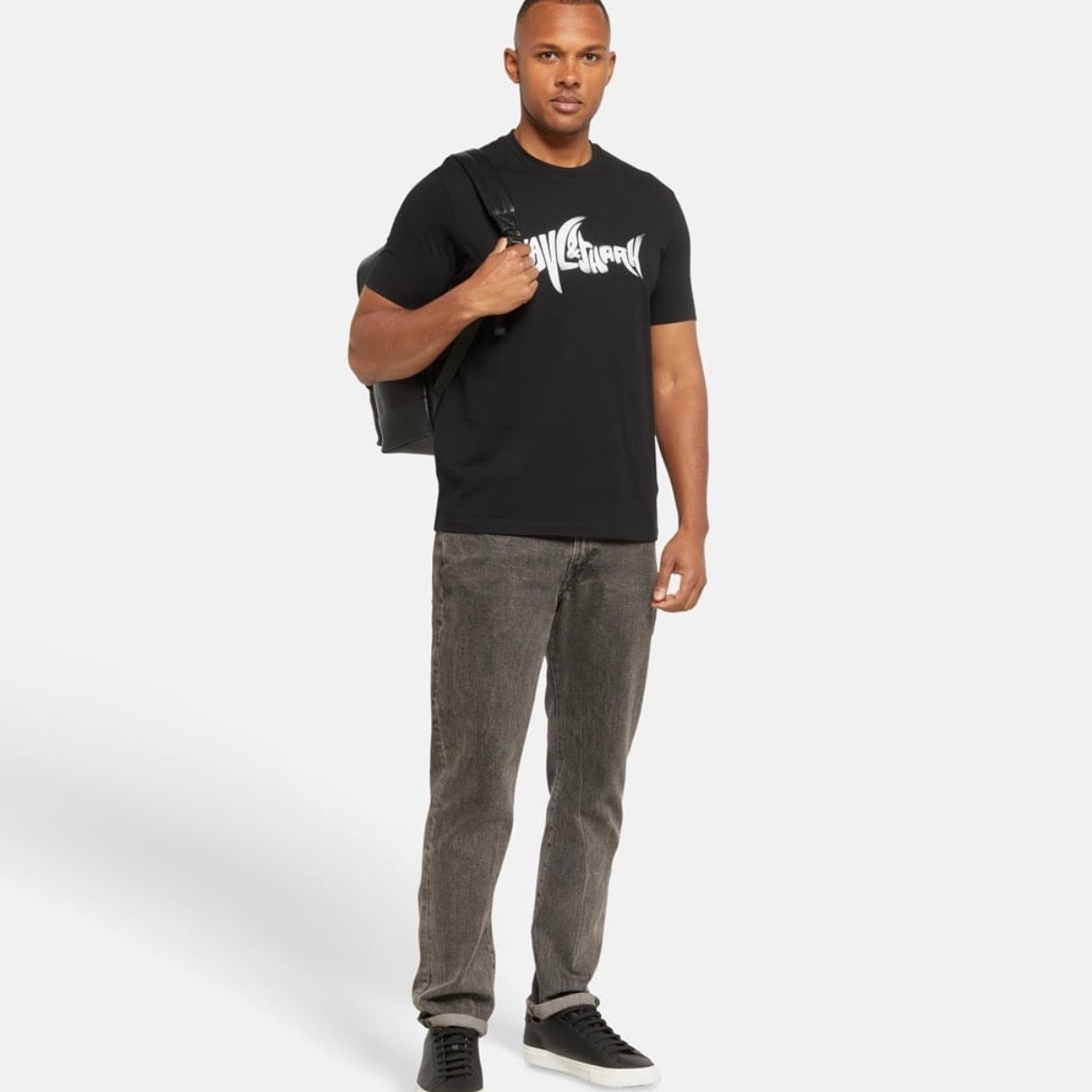 T-shirt Paul & Shark — Noir Logo Requin
