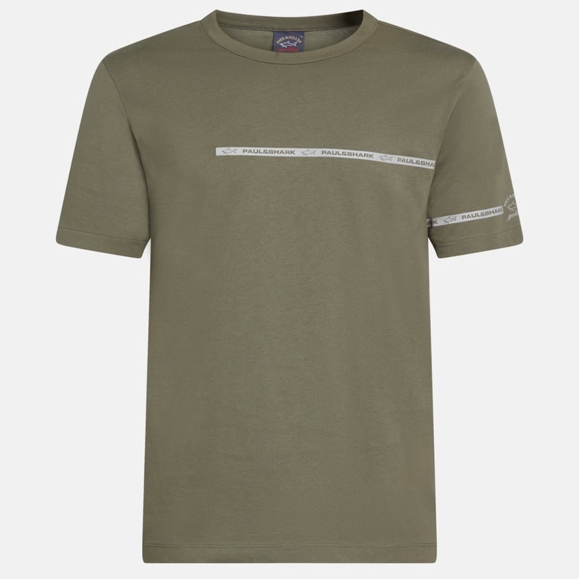 T-shirt Paul & Shark — Kaki Bande Logo
