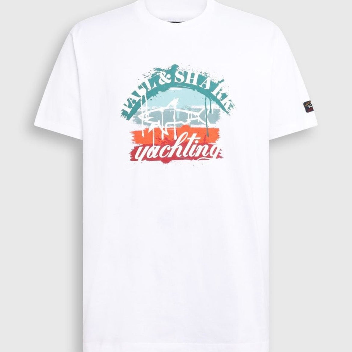 T-shirt Paul & Shark — Blanc Yachting Vintage