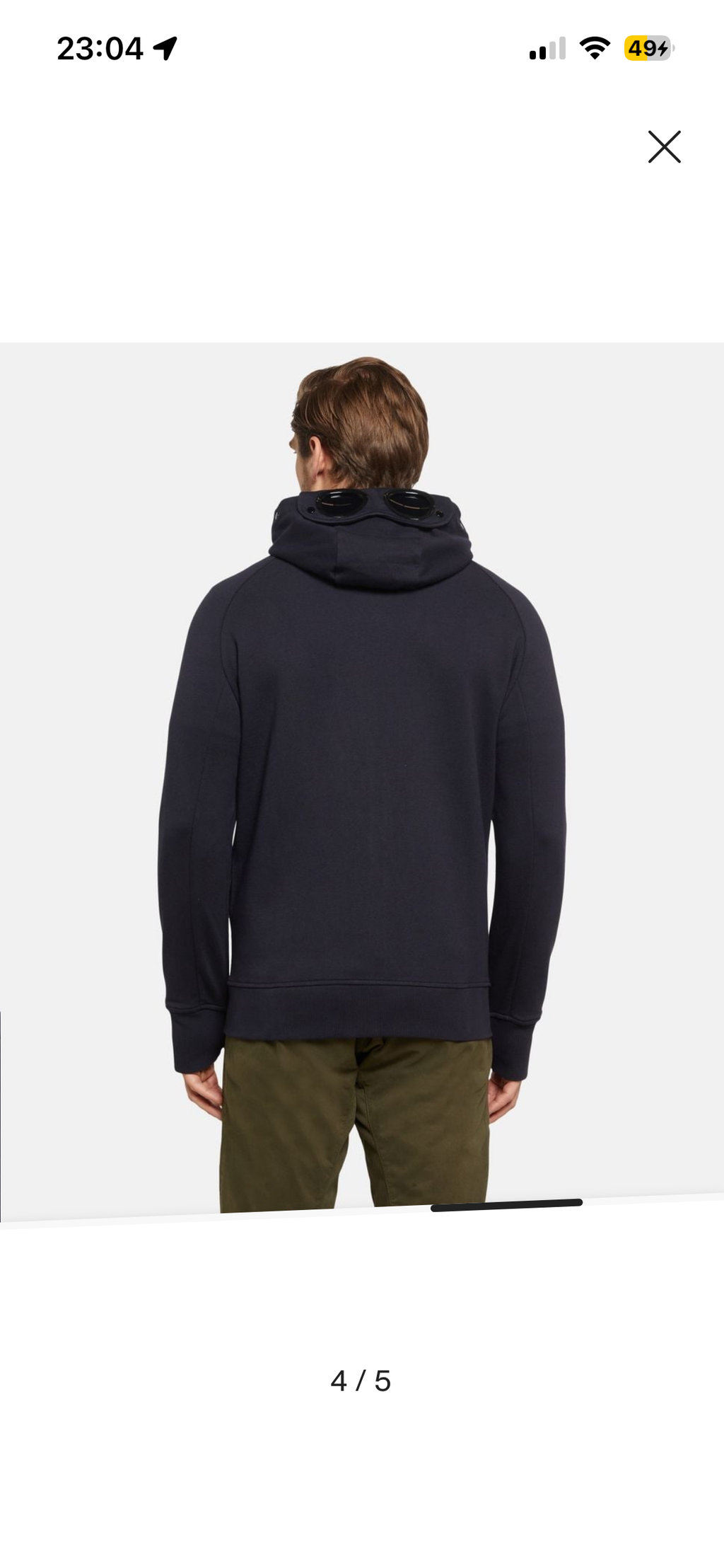 Sweat Zippé à Capuche C.P. Company - Bleu Marine