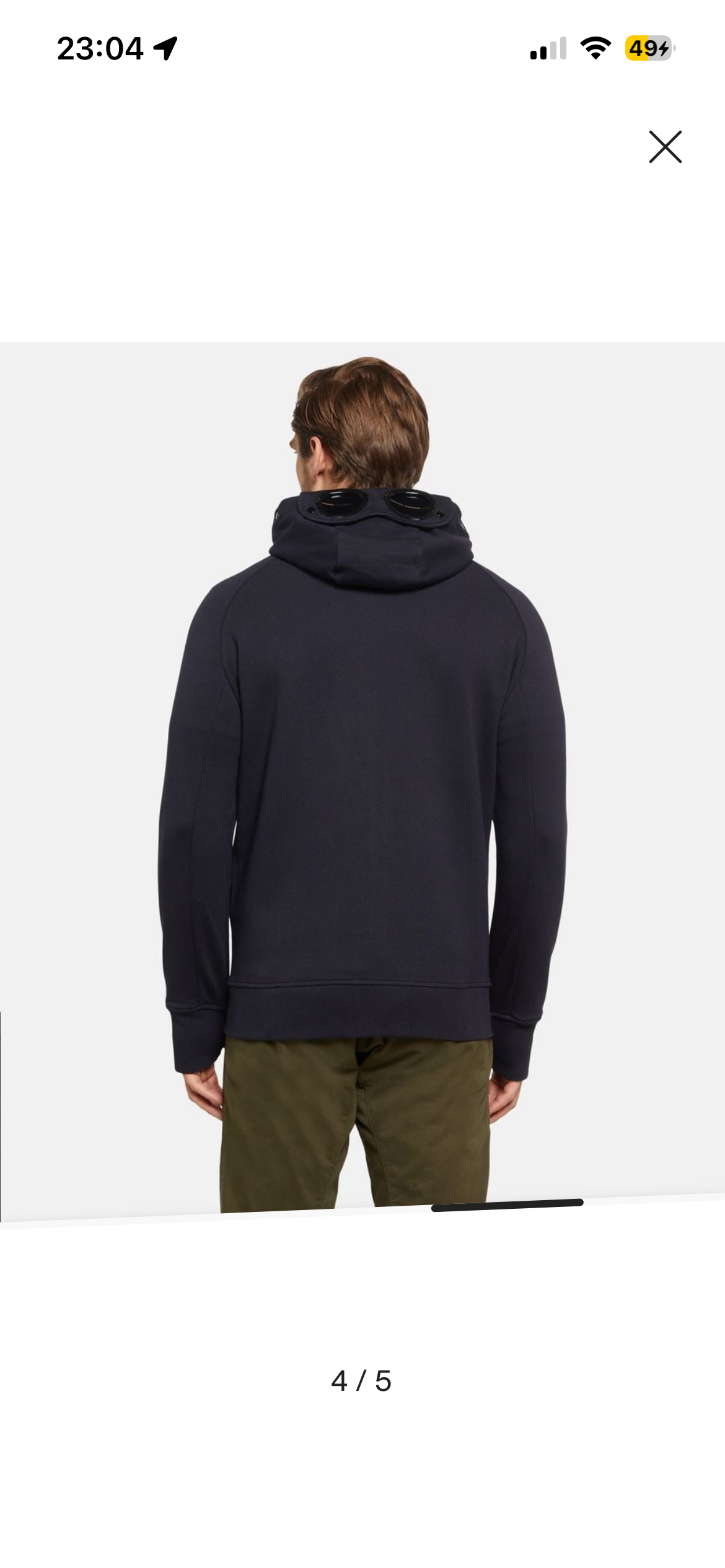 Sweat Zippé à Capuche C.P. Company - Bleu Marine