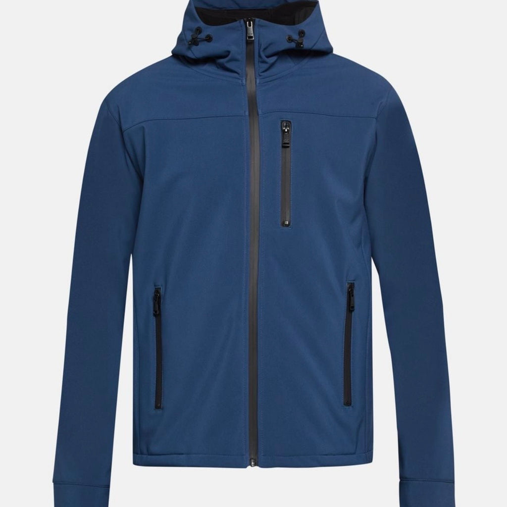 Veste Softshell à Capuche Paul & Shark — Bleu Marine