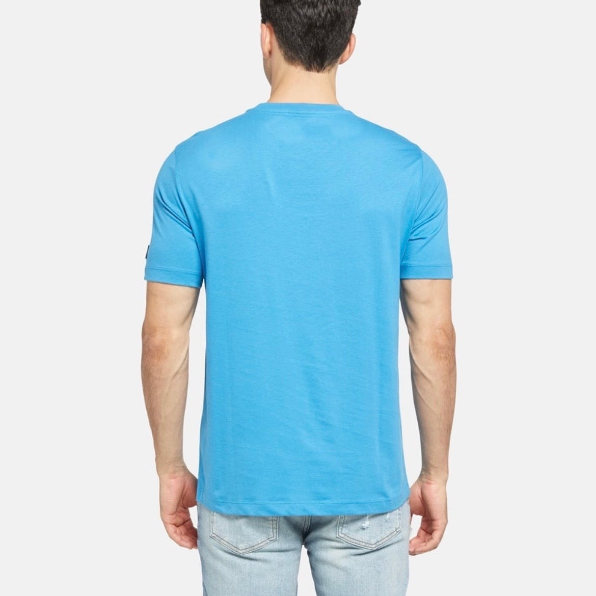 T-shirt Paul & Shark — Bleu Ciel Requin Dessiné