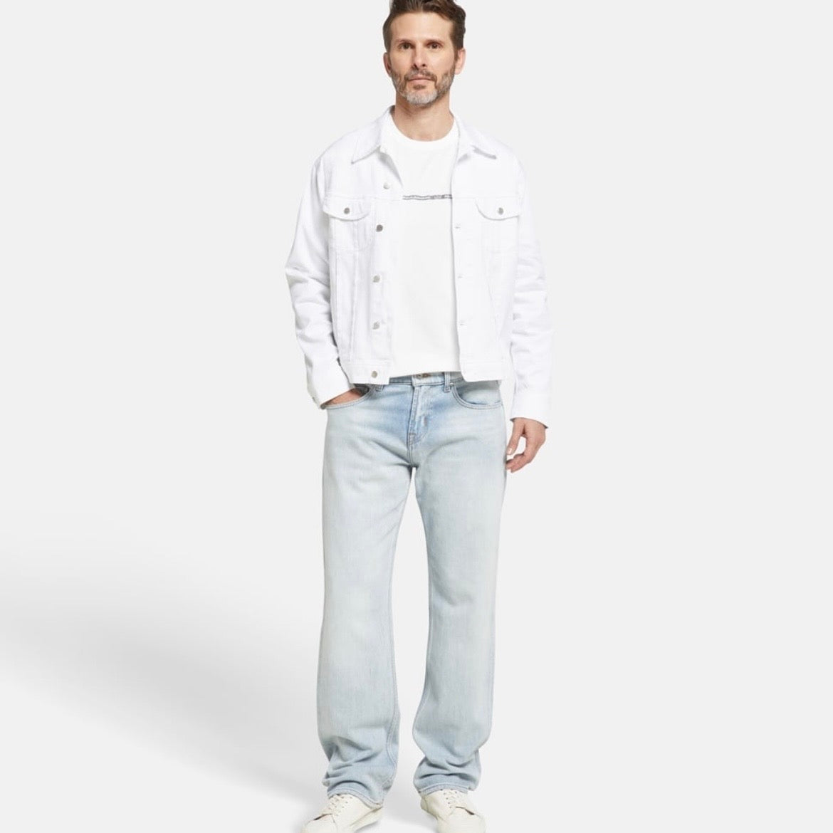 T-shirt Paul & Shark — Blanc Bande Logo