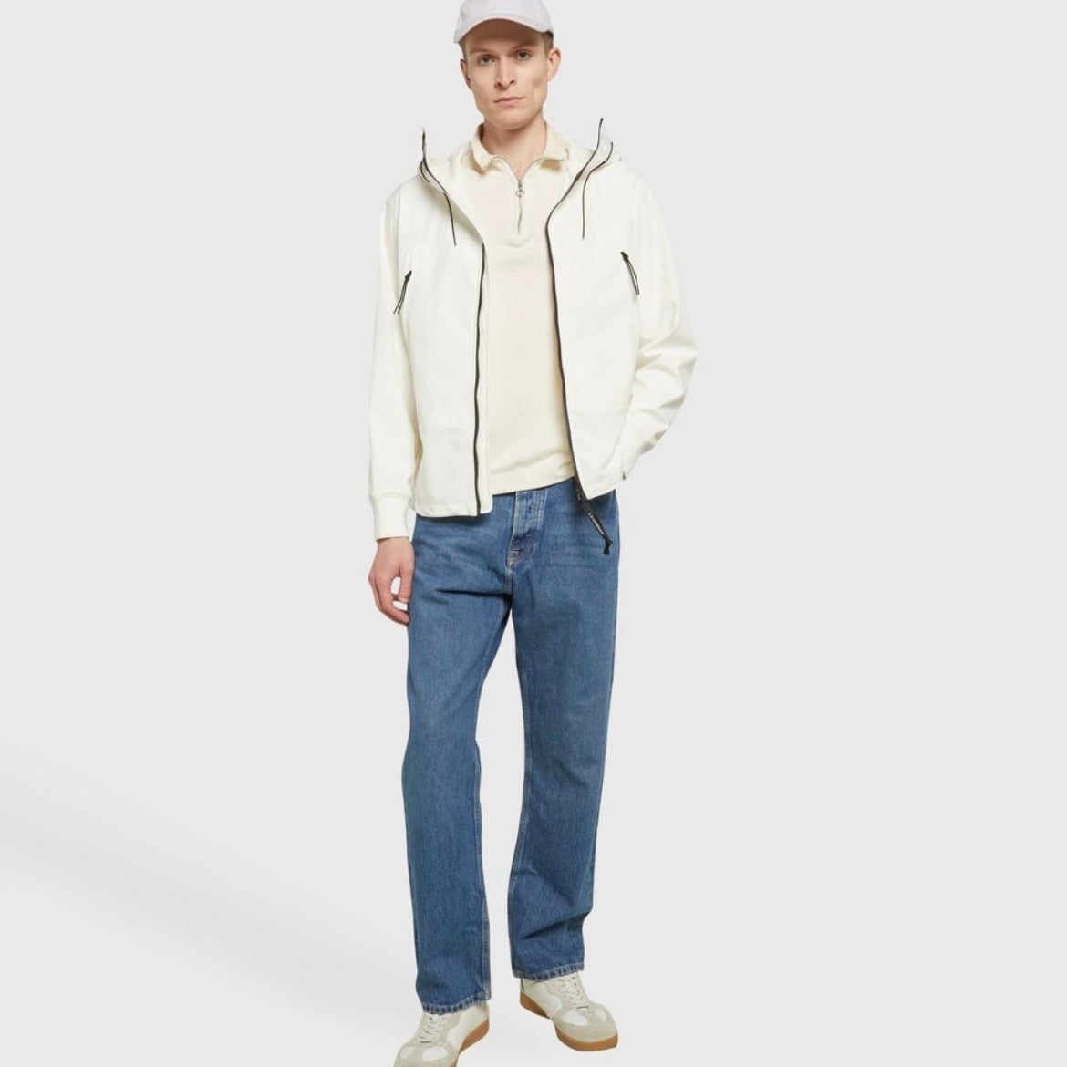 Veste à Capuche C.P. Company lunettes - Écru
