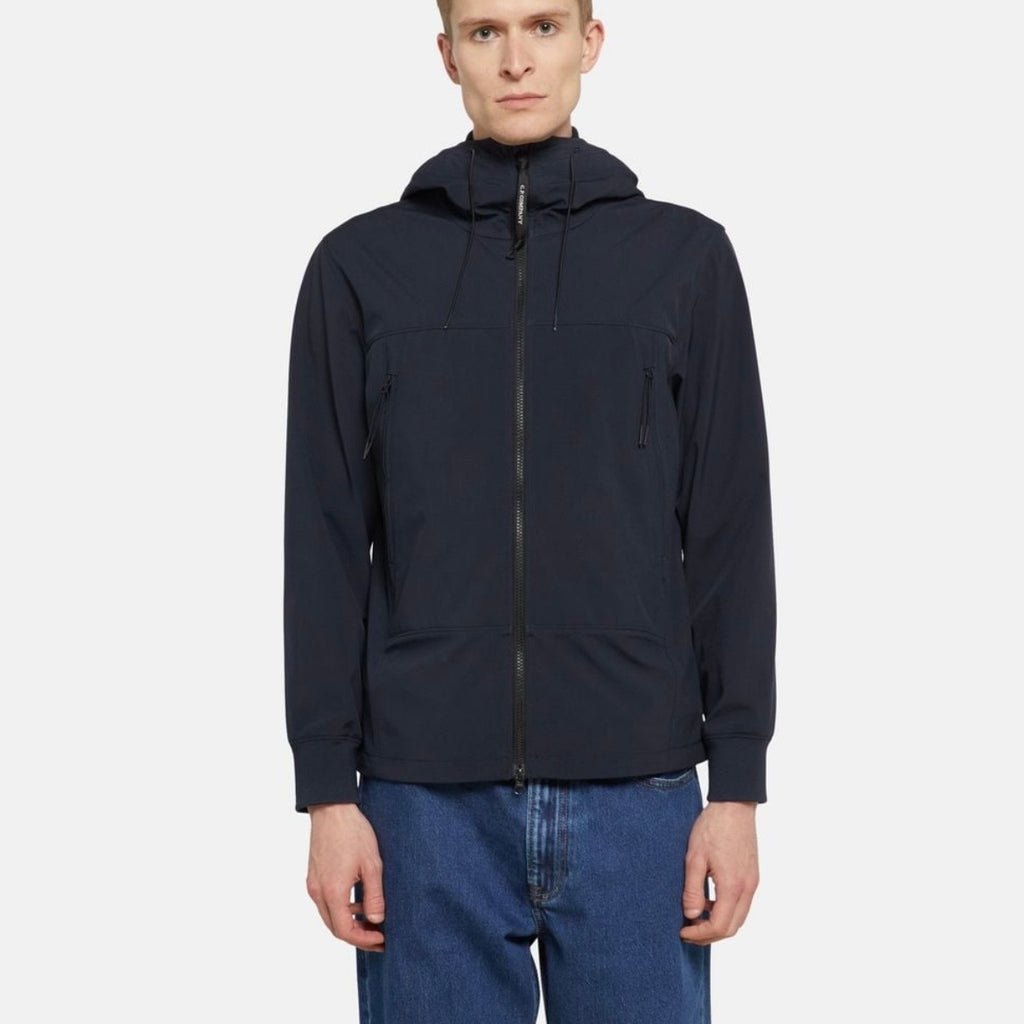 Veste à Capuche C.P. Company lunettes Bleu Marine