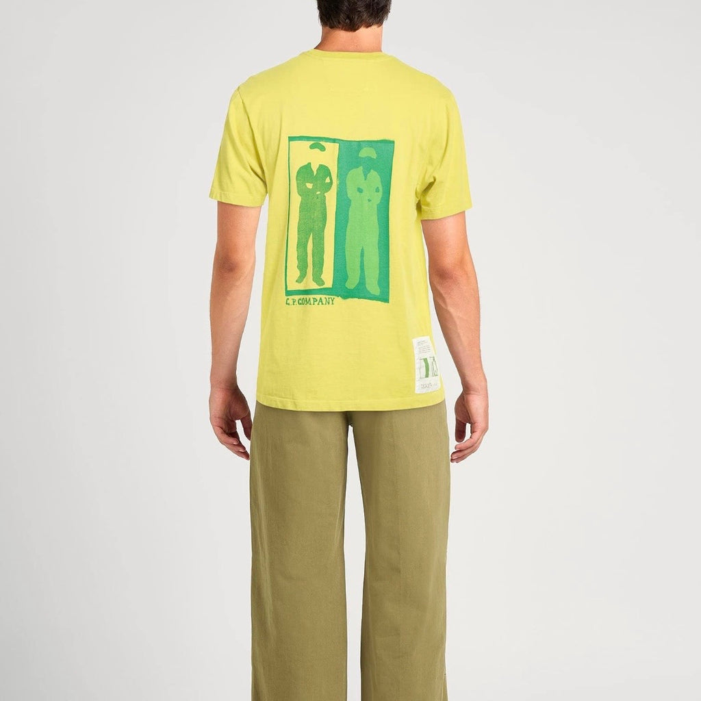 T-Shirt C.P. Company Logo Vintage - Jaune