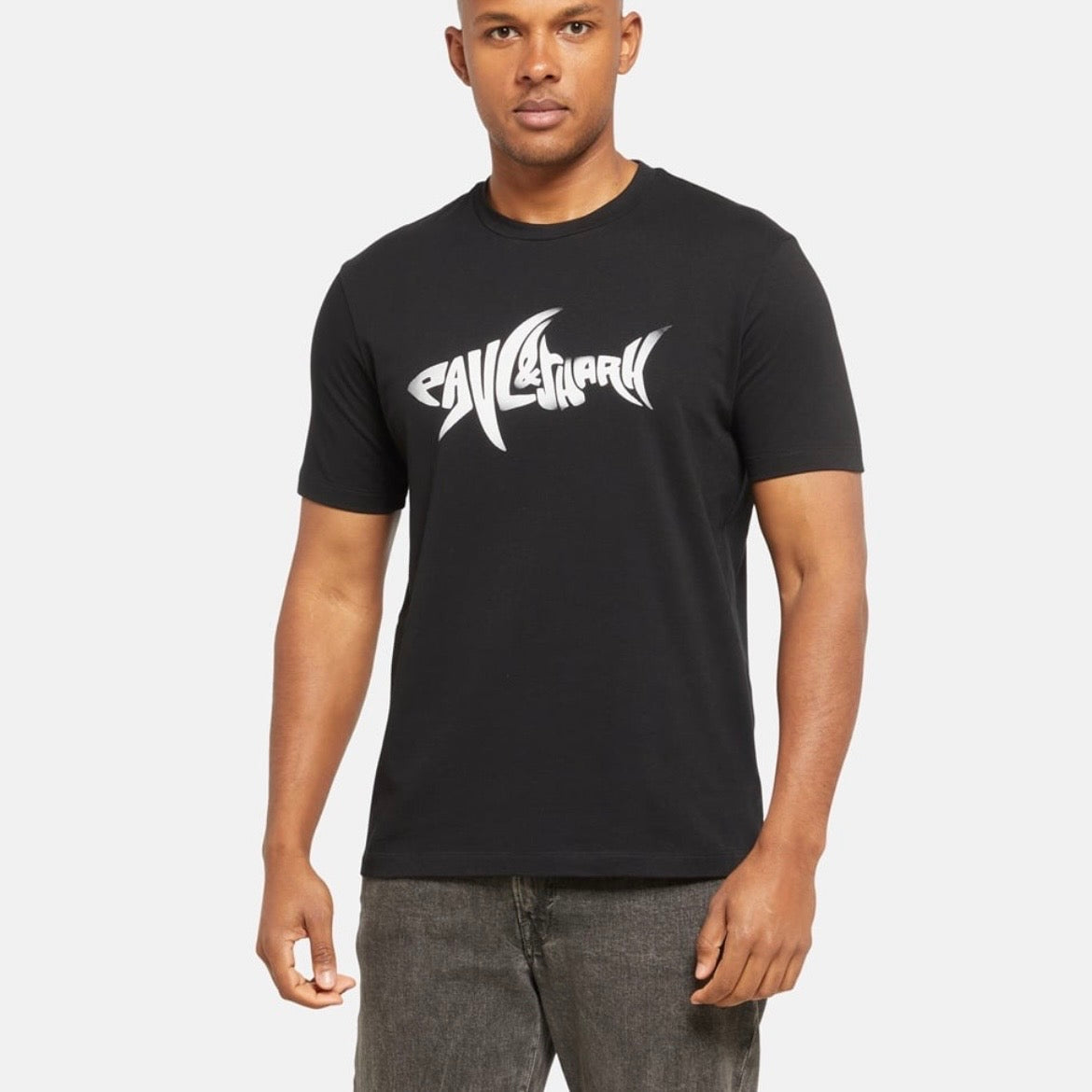 T-shirt Paul & Shark — Noir Logo Requin