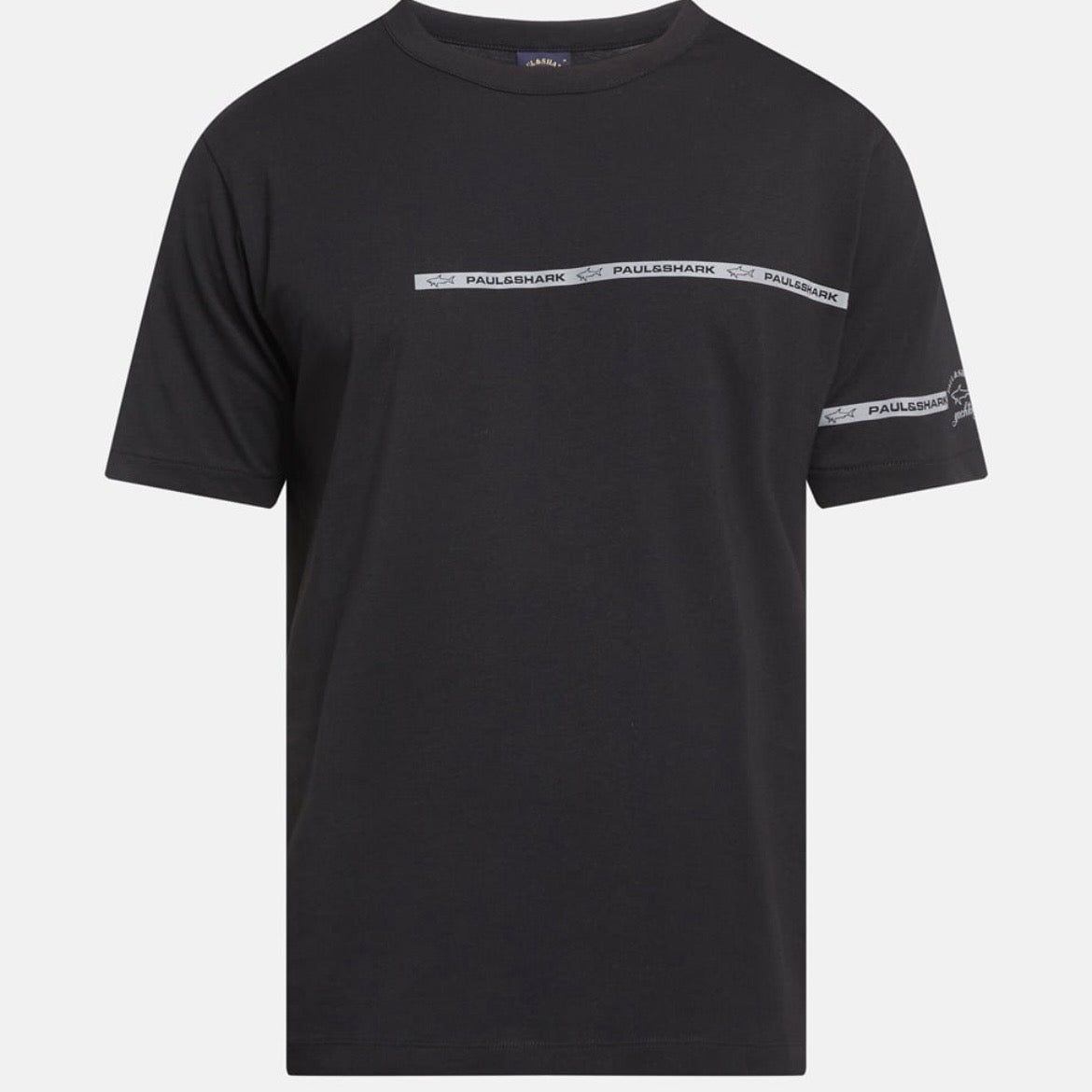 T-shirt Paul & Shark — Noir Bande Logo