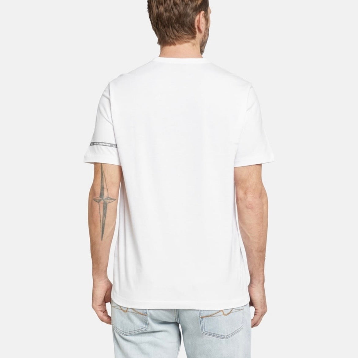 T-shirt Paul & Shark — Blanc Bande Logo
