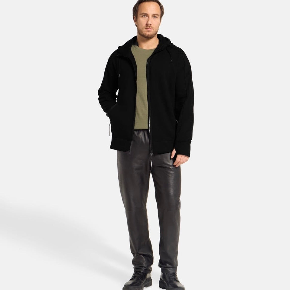 Sweat Zippé à Capuche C.P. Company Premium - Noir