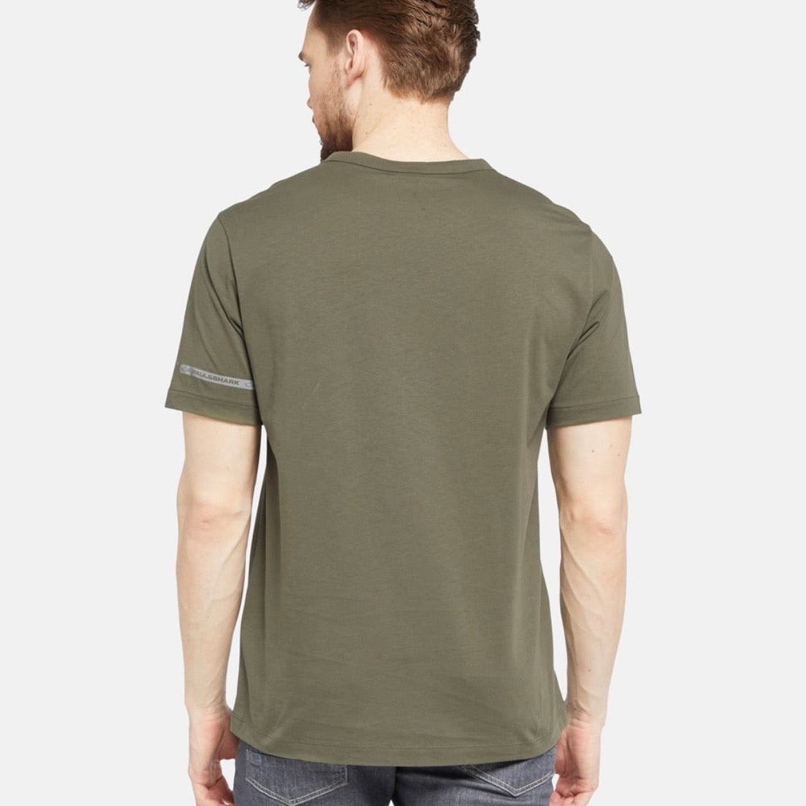 T-shirt Paul & Shark — Kaki Bande Logo