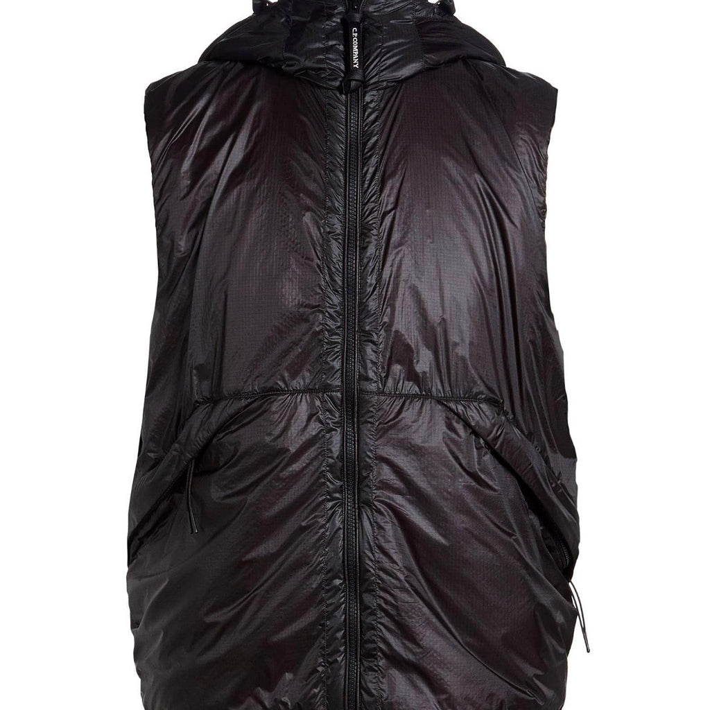 Gilet Doudoune Sans Manches à Capuche C.P. Company - Noir