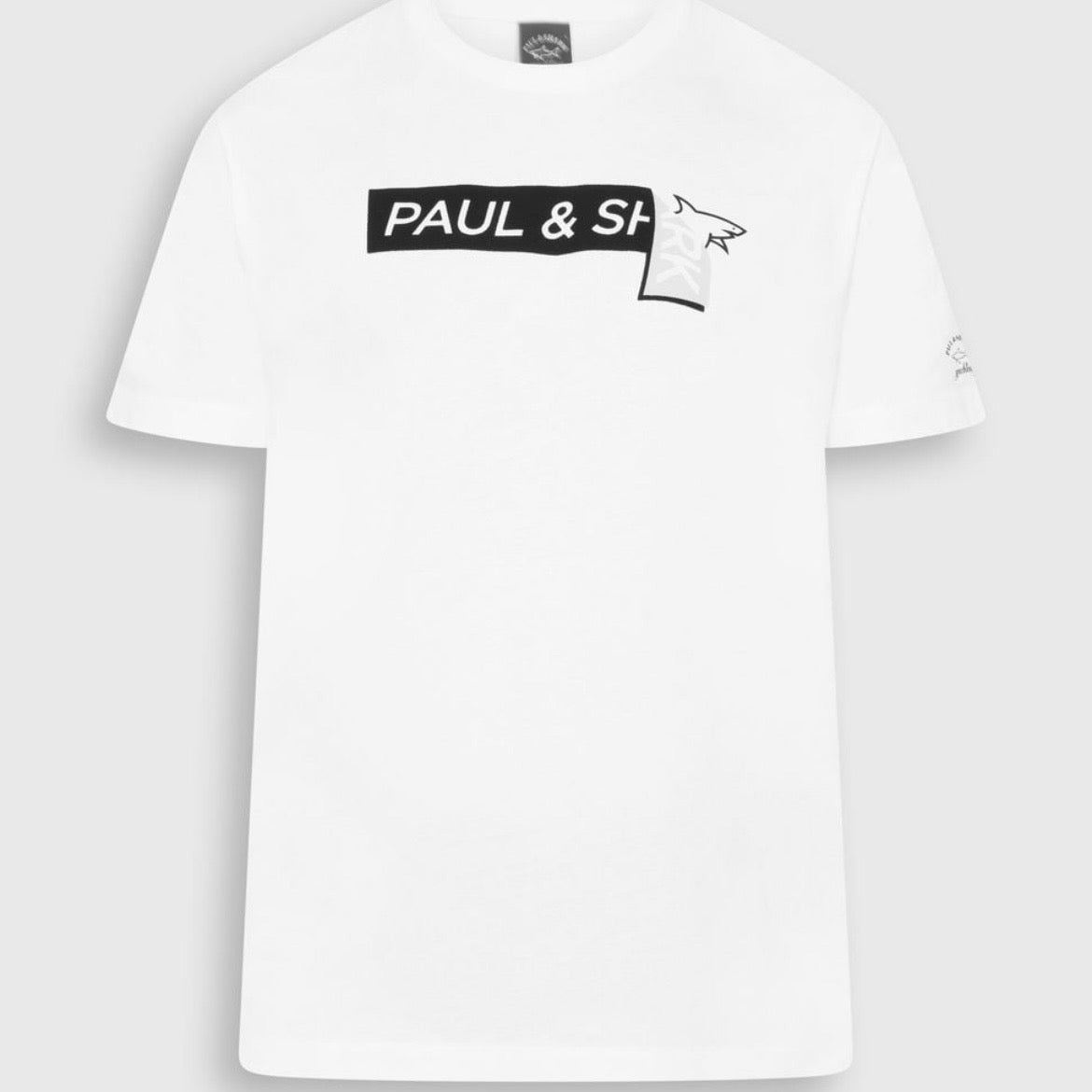 T-shirt Paul & Shark — Blanc Logo Bandeau