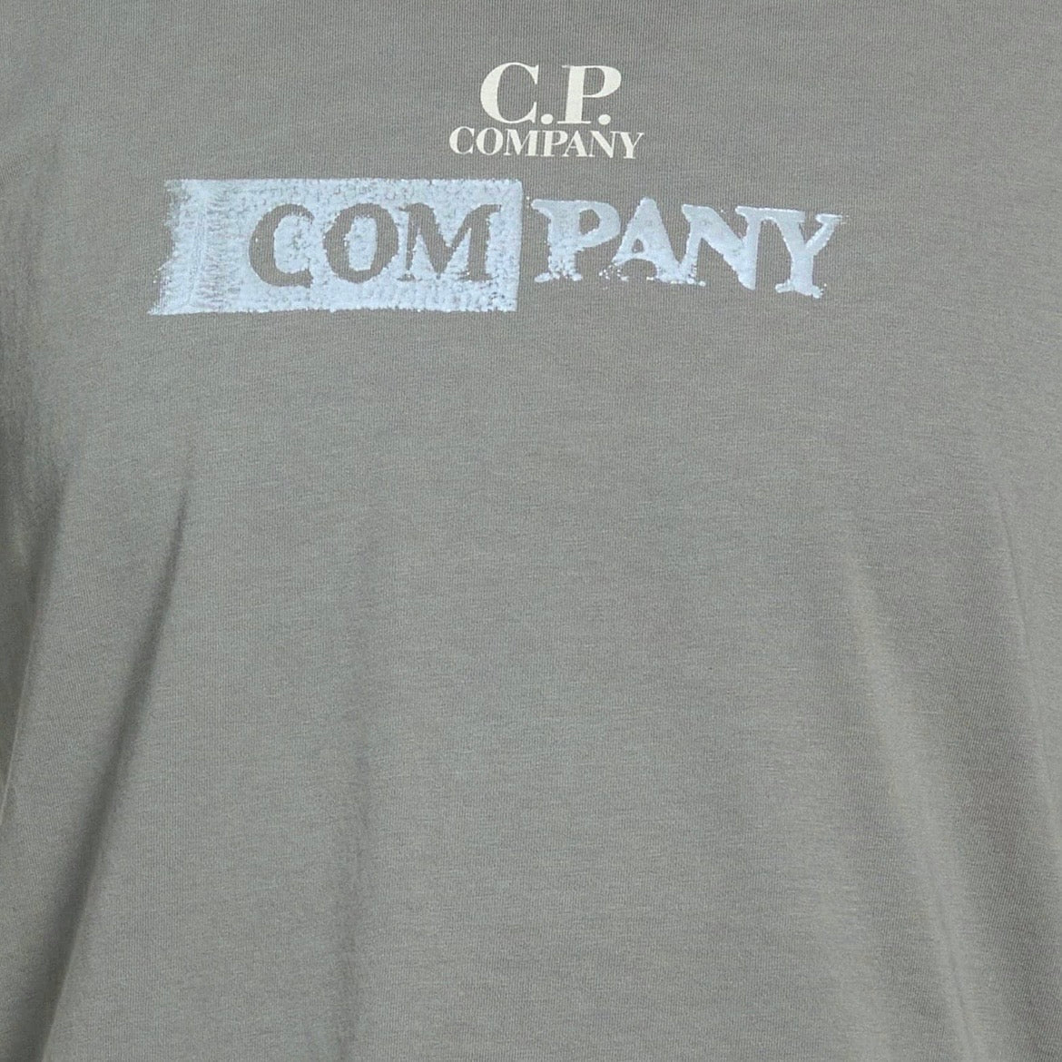 T-Shirt C.P. Company Logo Vintage - Gris Kaki
