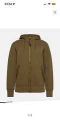 Sweat Zippé à Capuche C.P. Company - Vert Kaki