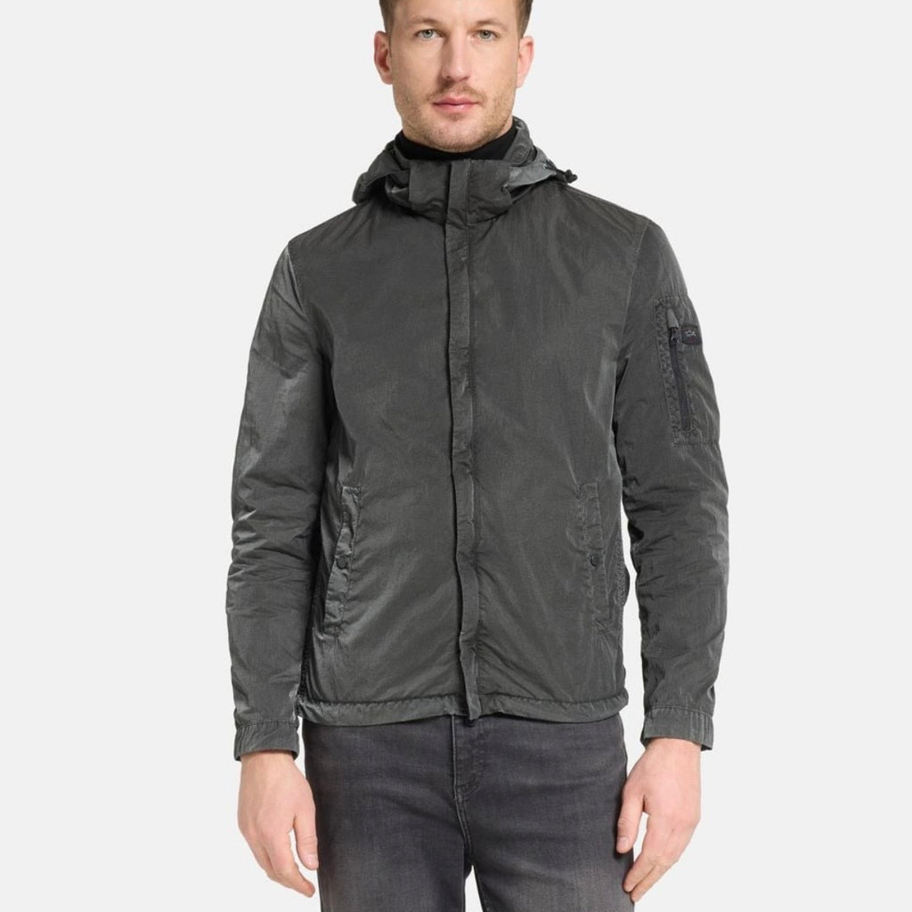 Veste Courte à Capuche Paul & Shark — Gris Anthracite