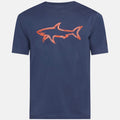 T-shirt Paul & Shark — Bleu Marine Requin Orange