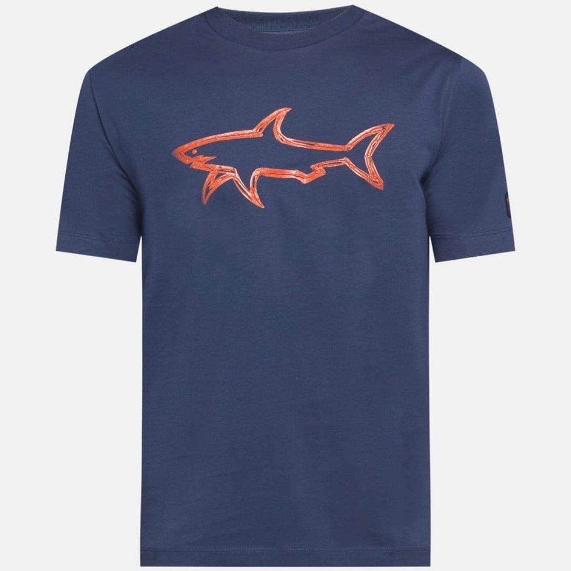 T-shirt Paul & Shark — Bleu Marine Requin Orange