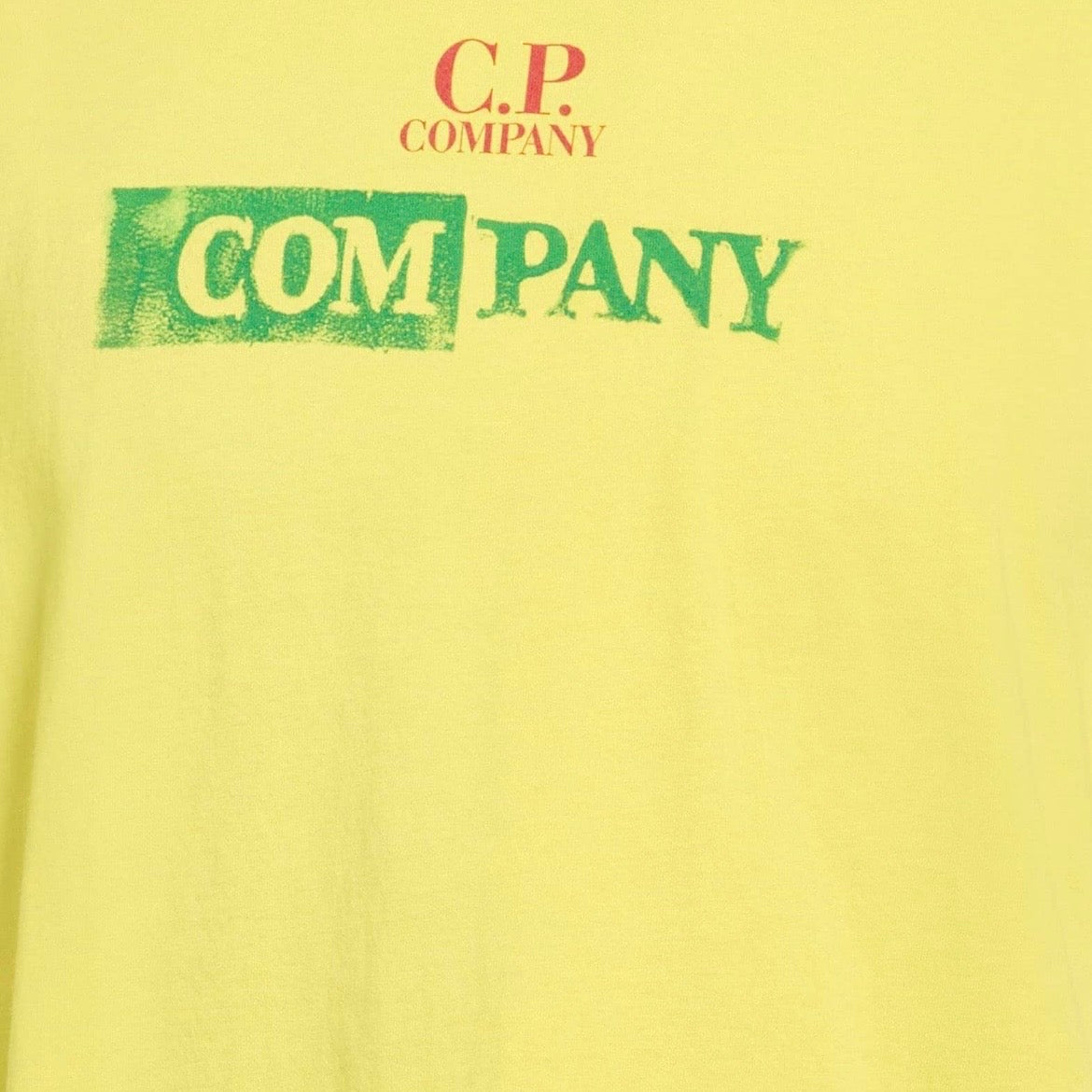 T-Shirt C.P. Company Logo Vintage - Jaune