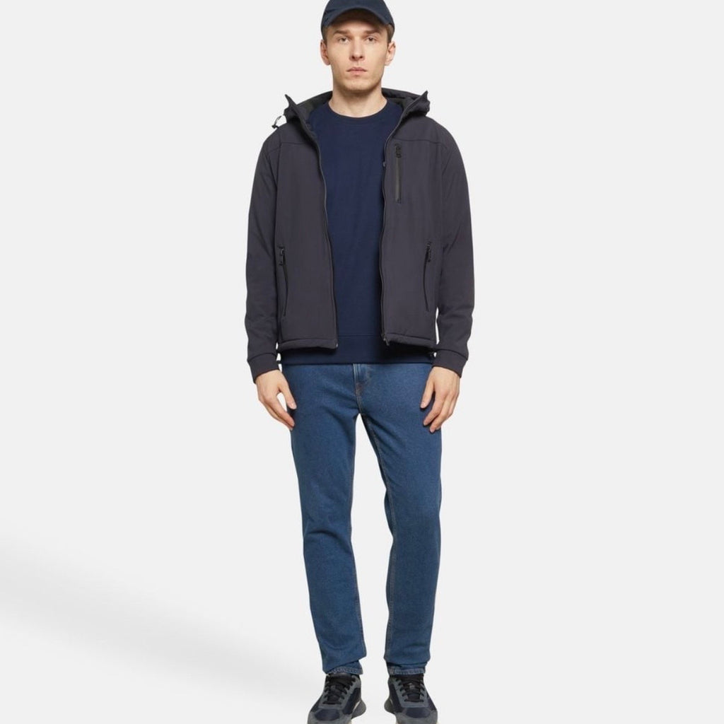 Veste Softshell à Capuche Paul & Shark — Bleu Nuit