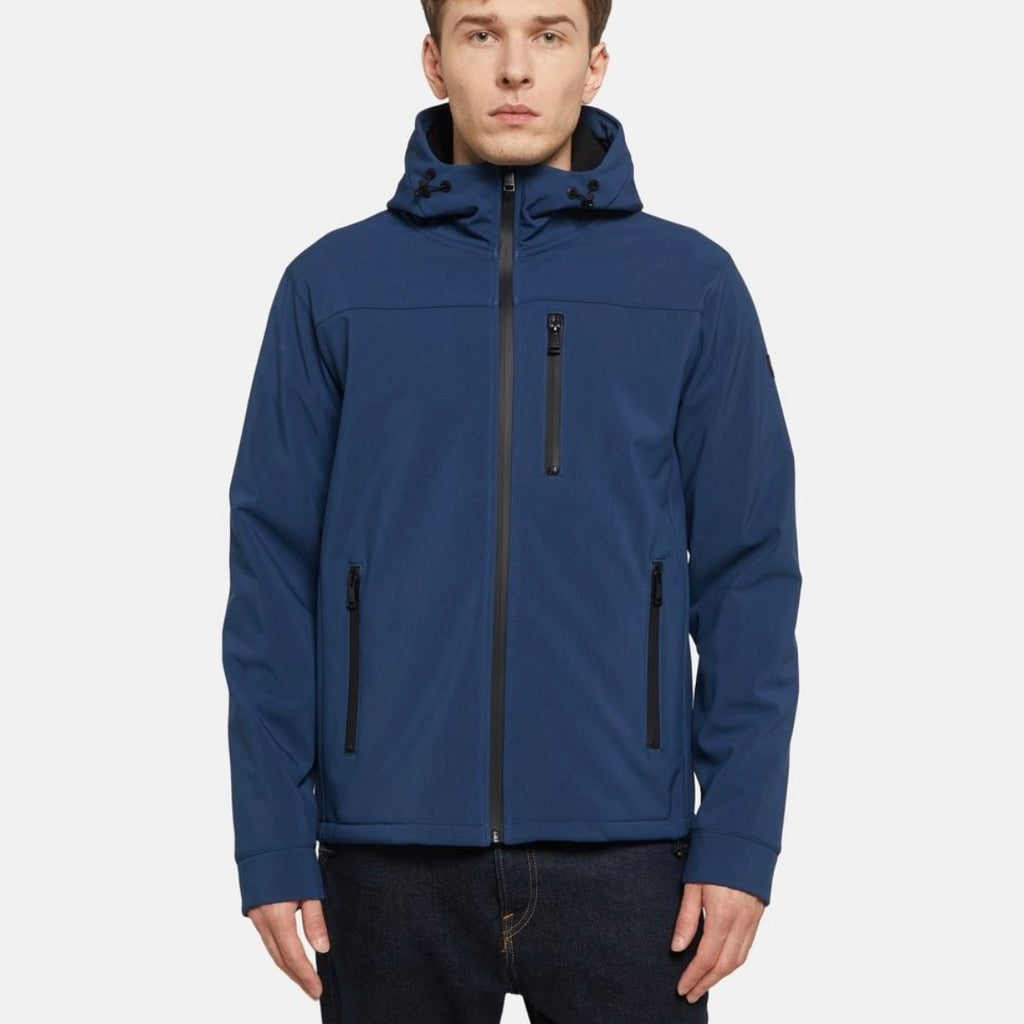 Veste Softshell à Capuche Paul & Shark — Bleu Marine