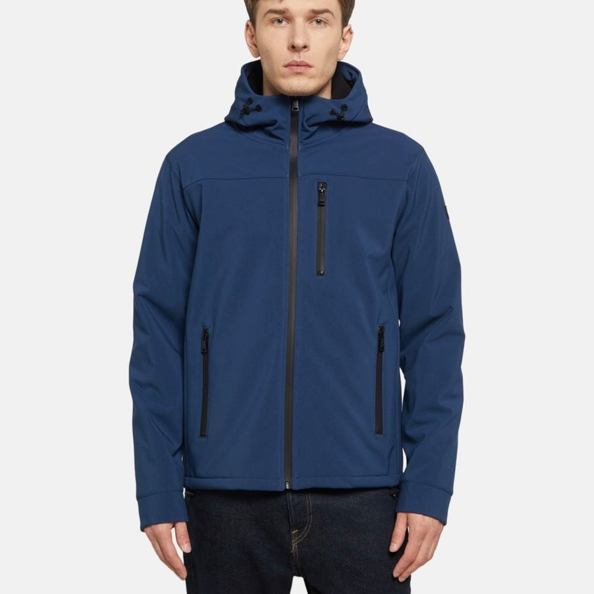 Veste Softshell à Capuche Paul & Shark — Bleu Marine