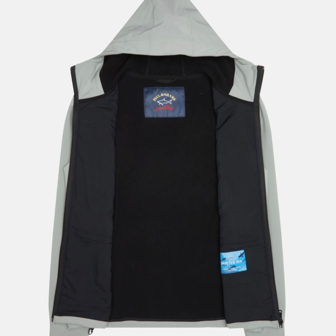 Veste Softshell à Capuche Paul & Shark — Gris Clair