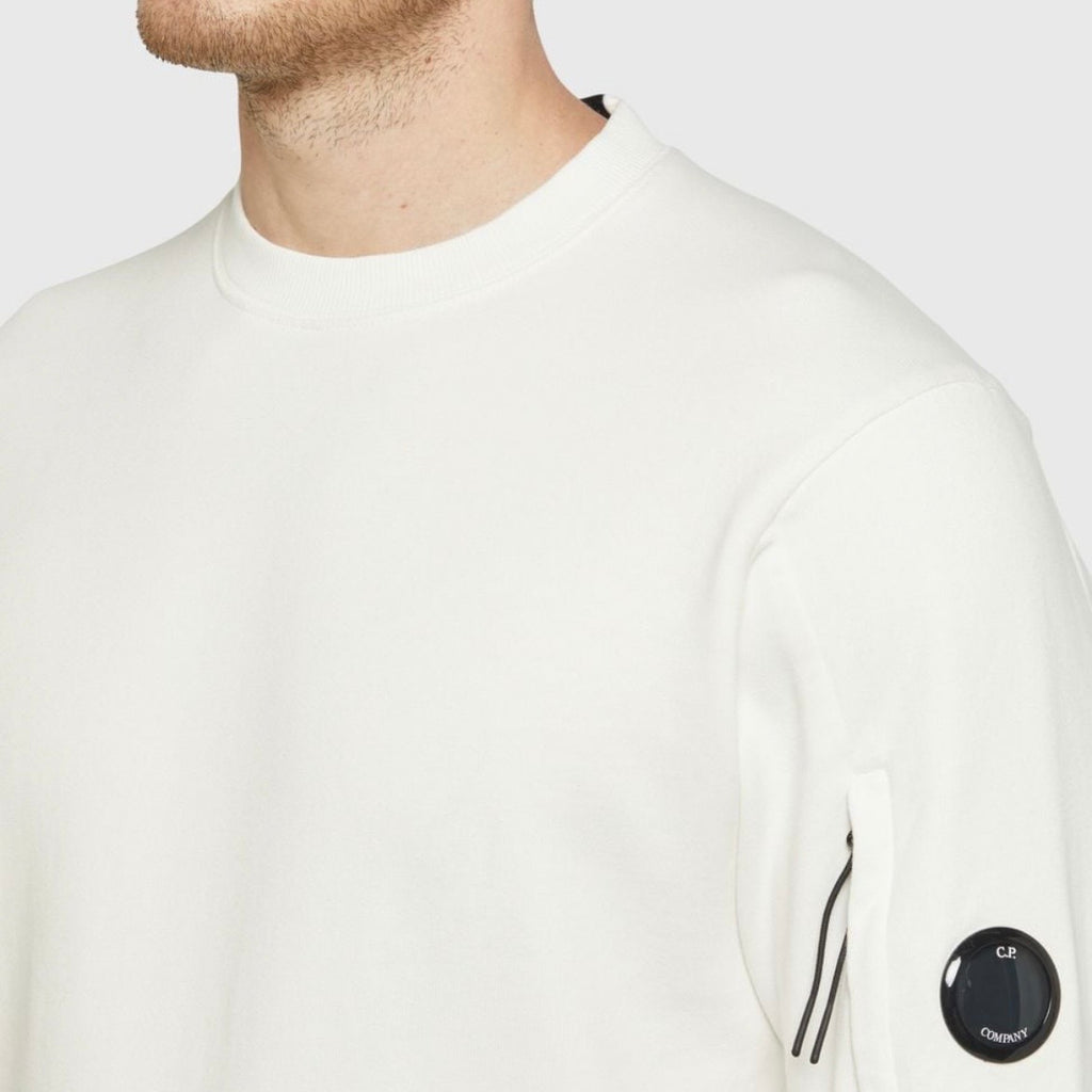 Sweat Col Rond C.P. Company - Blanc