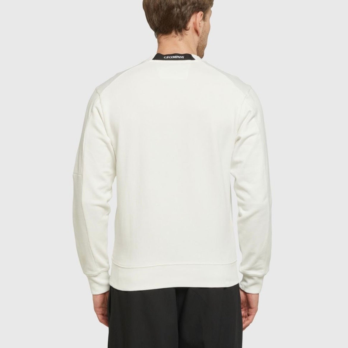 Sweat Col Rond C.P. Company - Blanc