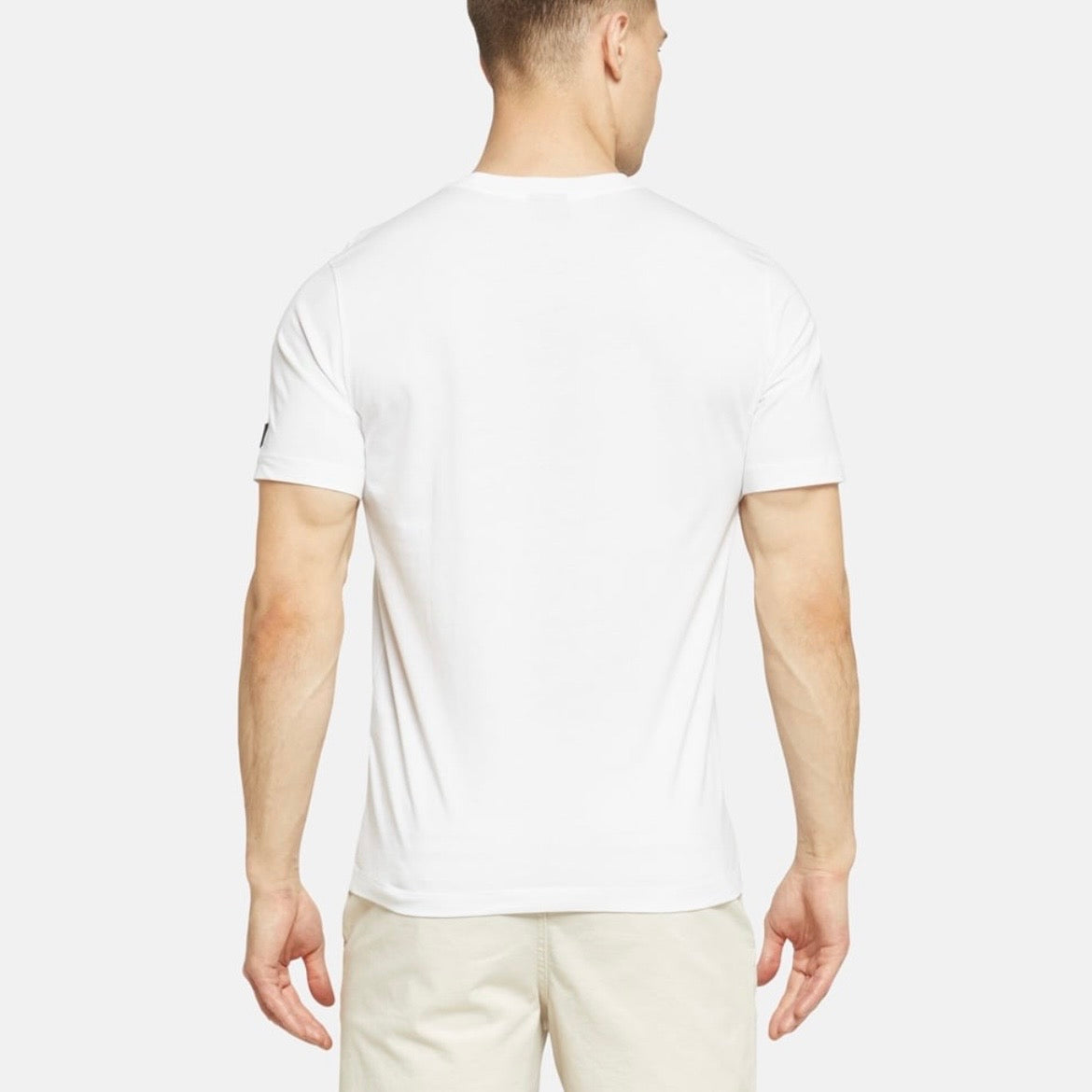 T-shirt Paul & Shark — Blanc Requins Multicolores