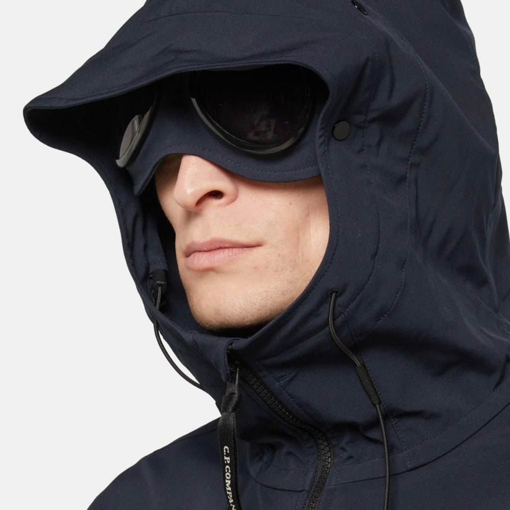 Veste à Capuche C.P. Company lunettes Bleu Marine