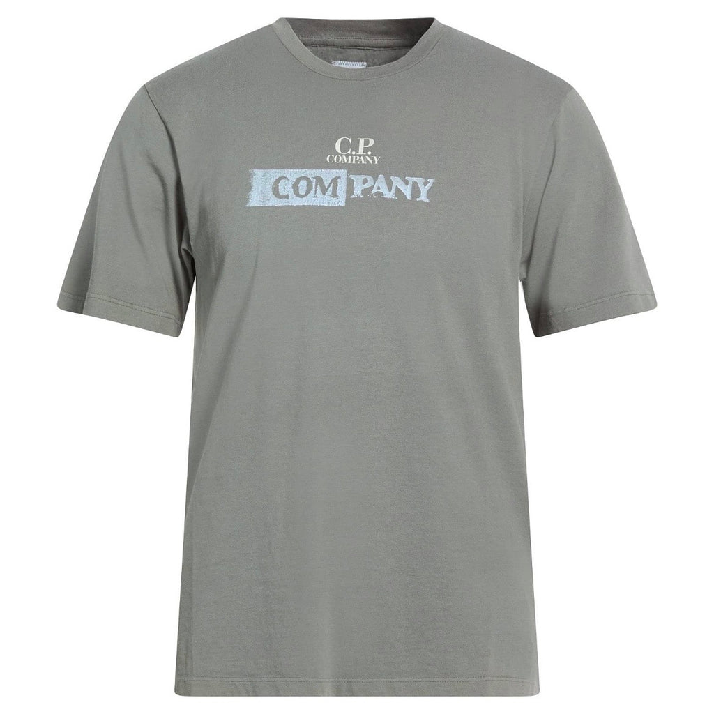 T-Shirt C.P. Company Logo Vintage - Gris Kaki