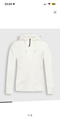 Sweat Zippé à Capuche C.P. Company - Blanc