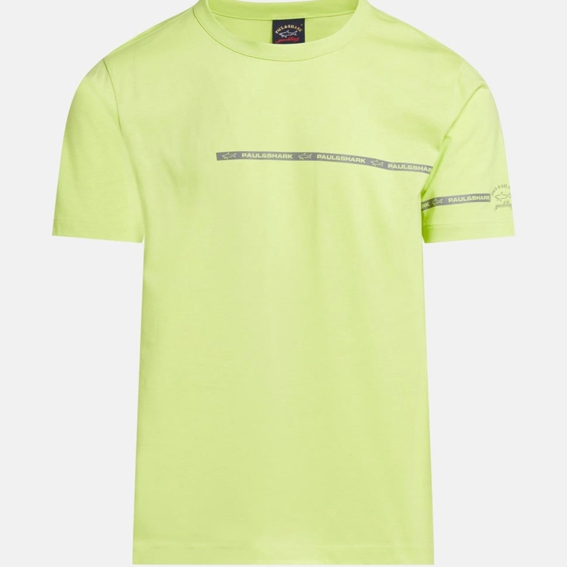 T-shirt Paul & Shark — Jaune Fluo Bande Logo