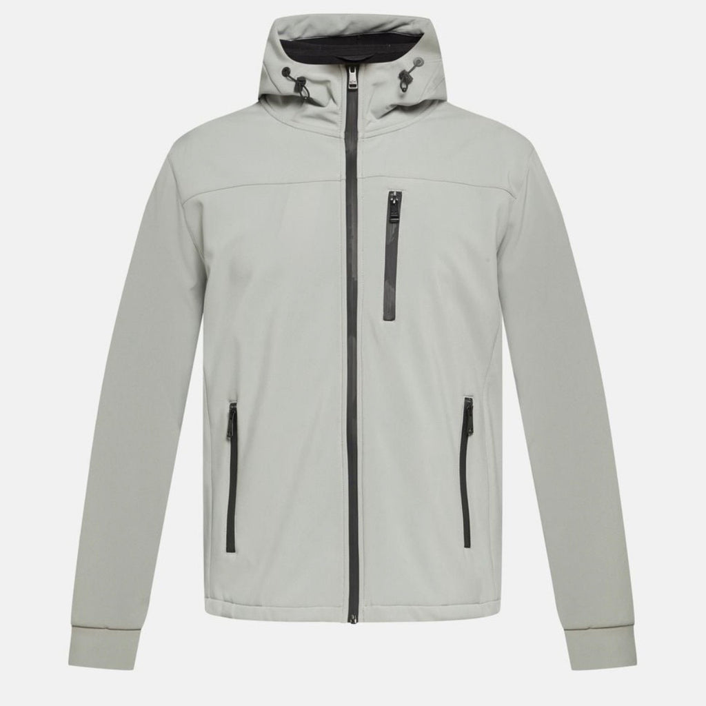 Veste Softshell à Capuche Paul & Shark — Gris Clair