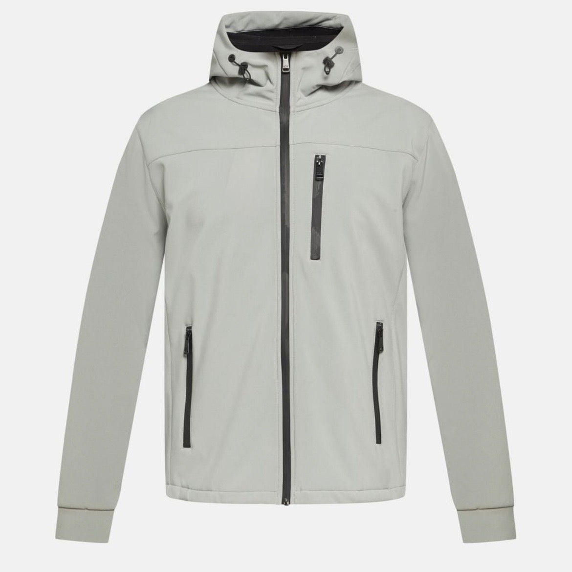 Veste Softshell à Capuche Paul & Shark — Gris Clair