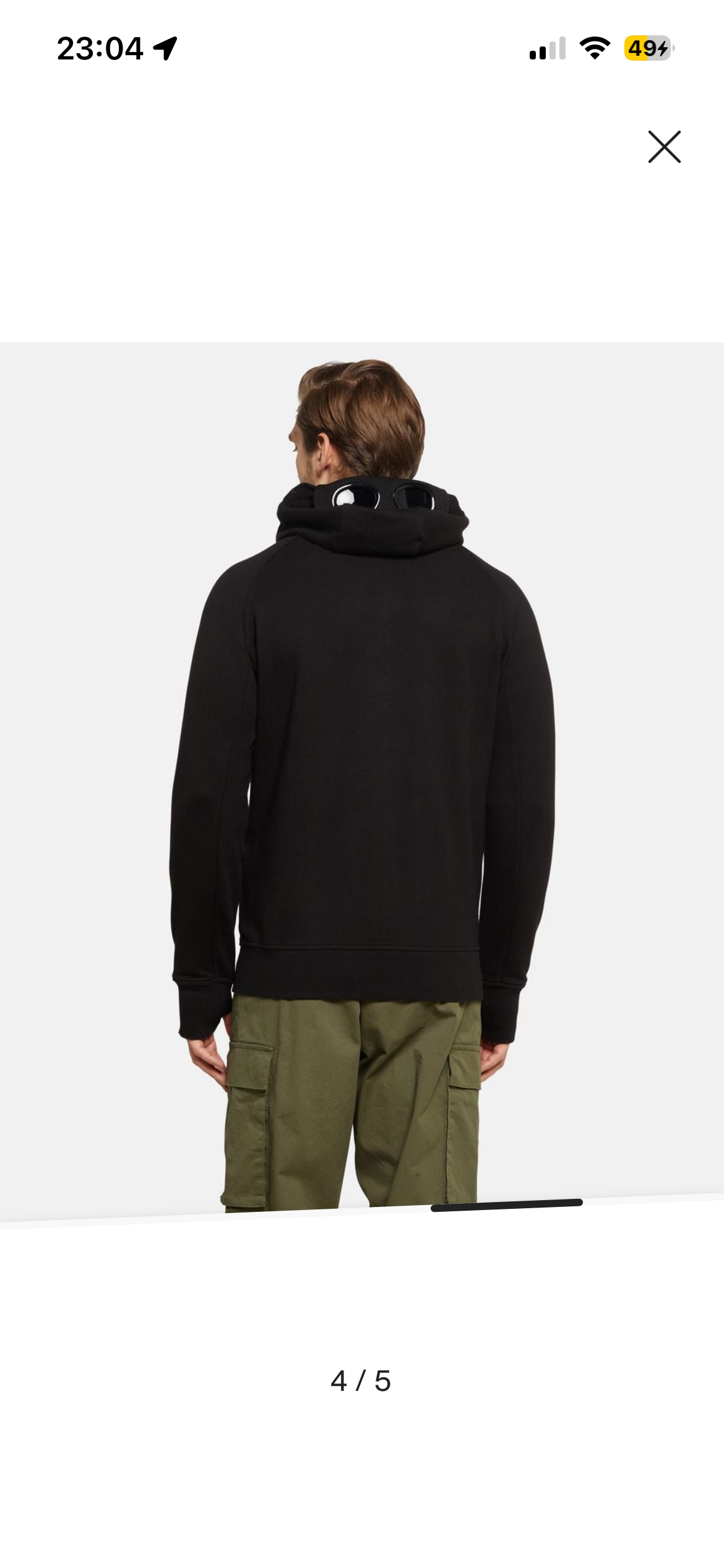 Sweat Zippé à Capuche C.P. Company - Noir
