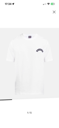 T-shirt Paul & Shark — Blanc Patch Arqué