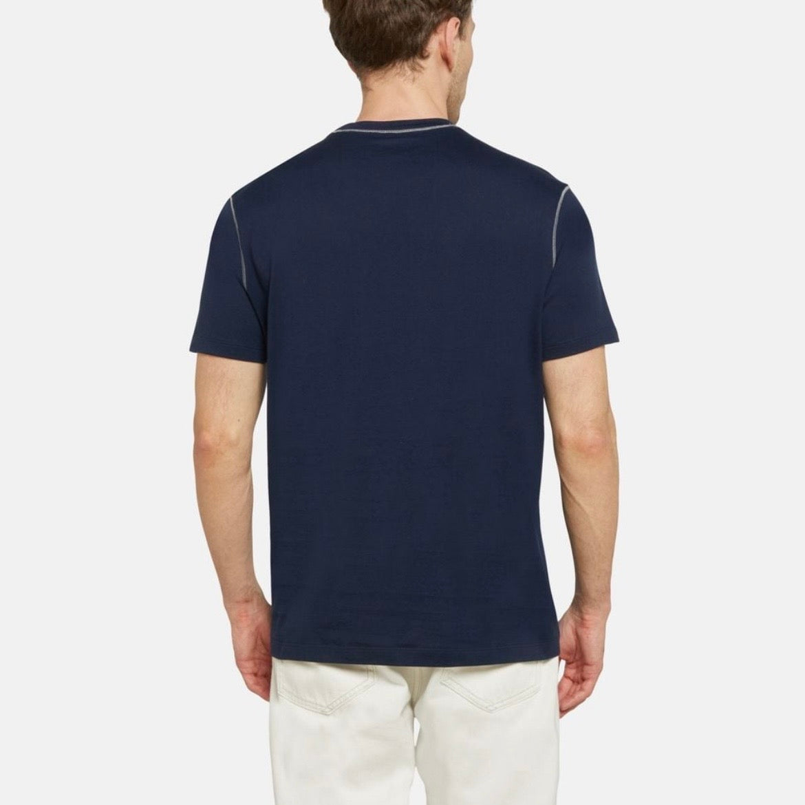 T-shirt Paul & Shark — Bleu Marine Montagnes & Requin