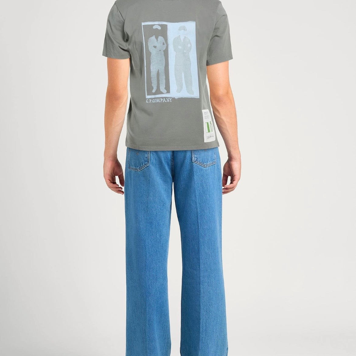 T-Shirt C.P. Company Logo Vintage - Gris Kaki