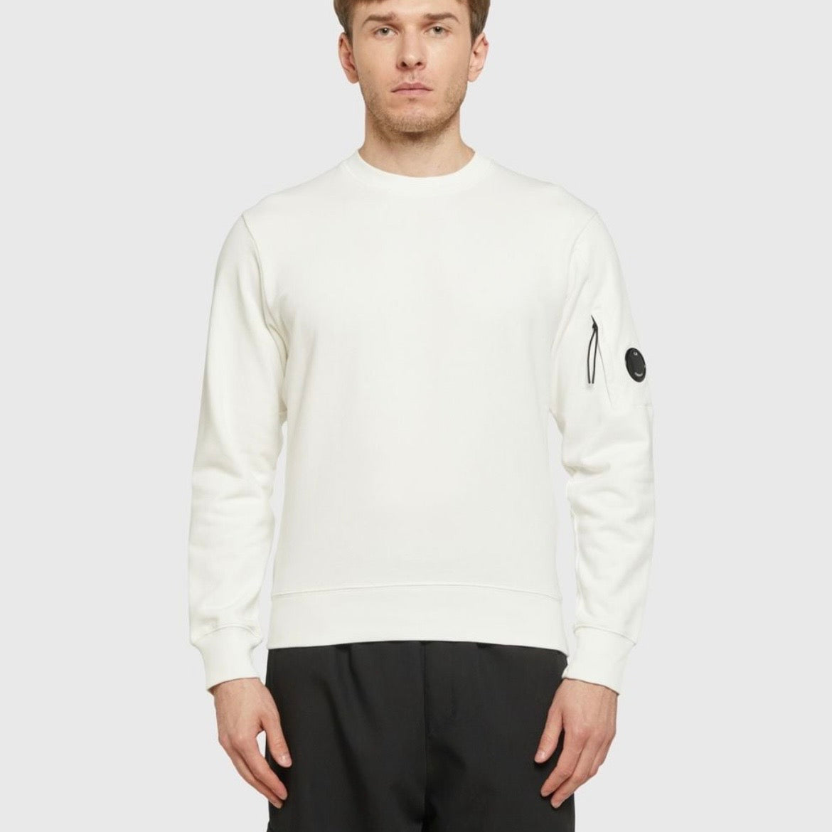 Sweat Col Rond C.P. Company - Blanc