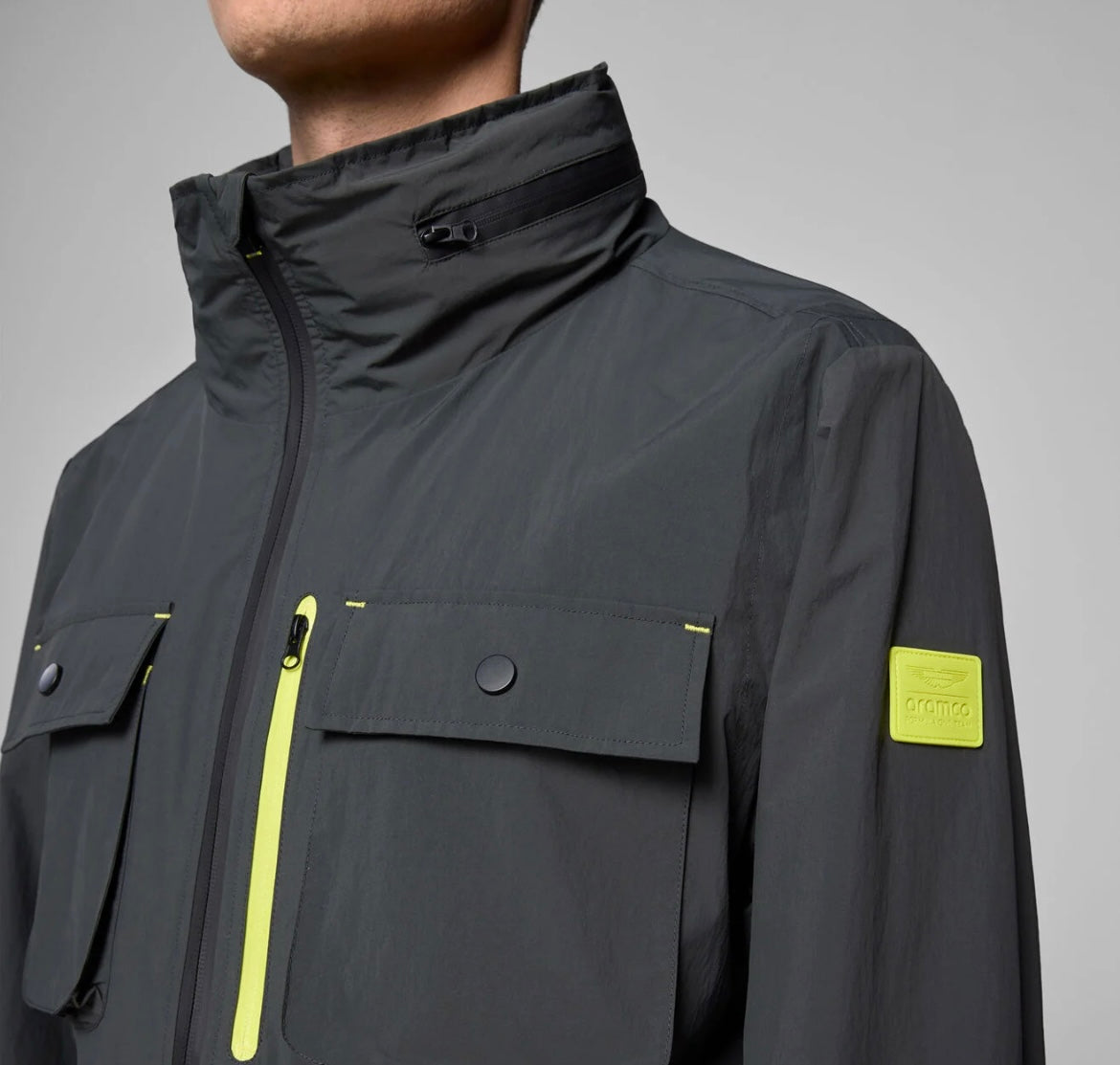 Veste 6 Poches Noire Aston Martine